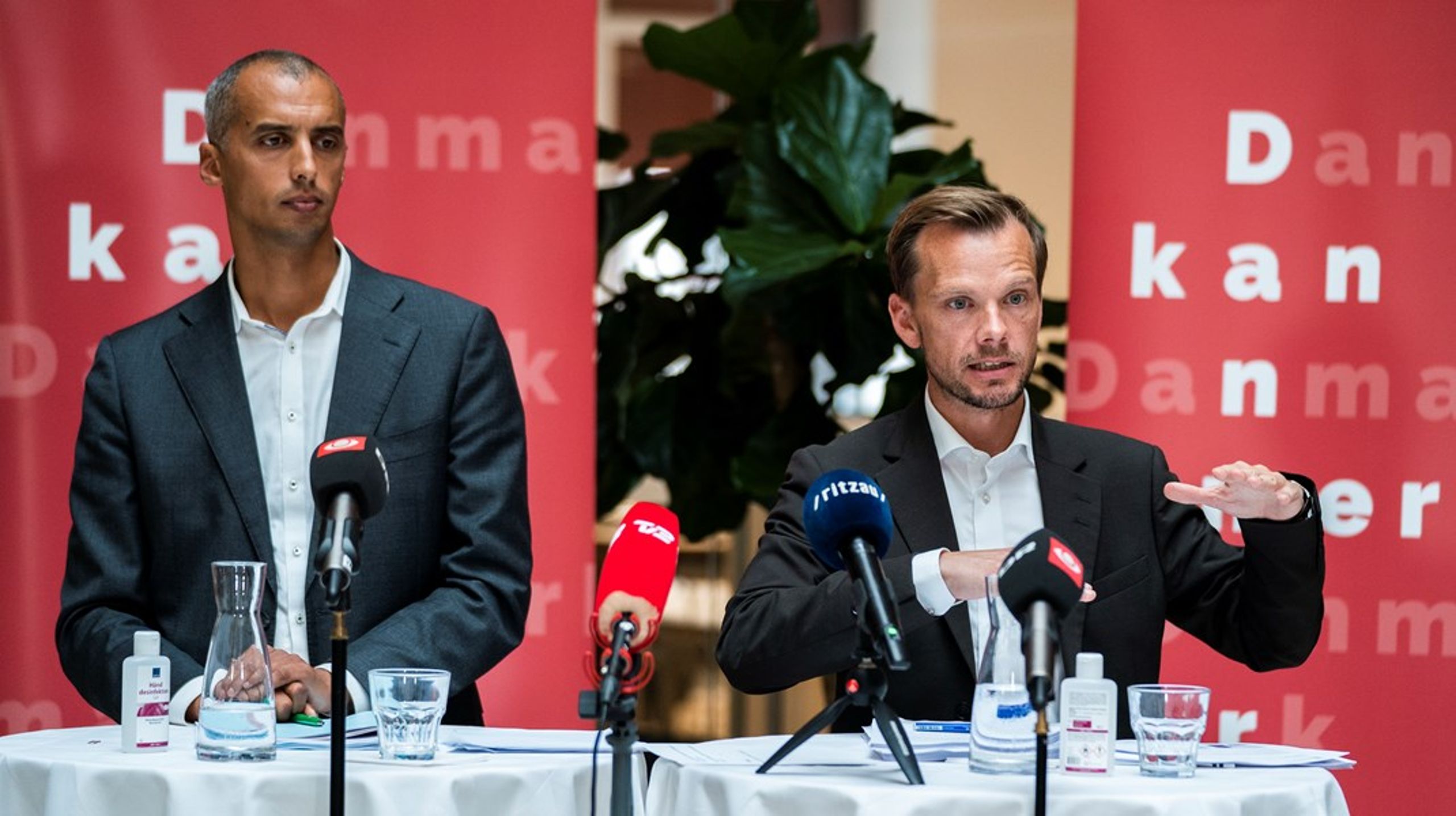 Udlændinge- og integrationsminister Mattias Tesfaye (S) og beskæftigelsesminister Peter Hummelgaard (S) fremlagde 7. september regeringens forslag til reformer på det danske arbejdsmarked.
