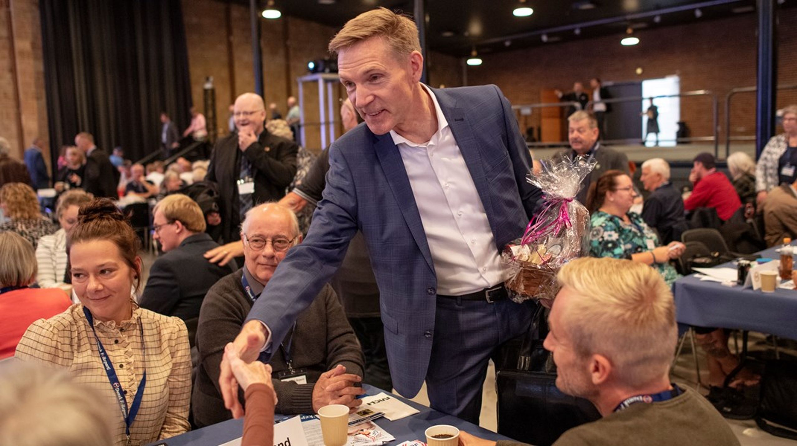 Kristian Thulesen Dahl blev genvalgt som partiformand på Dansk Folkepartis årsmøde i Herning.&nbsp;