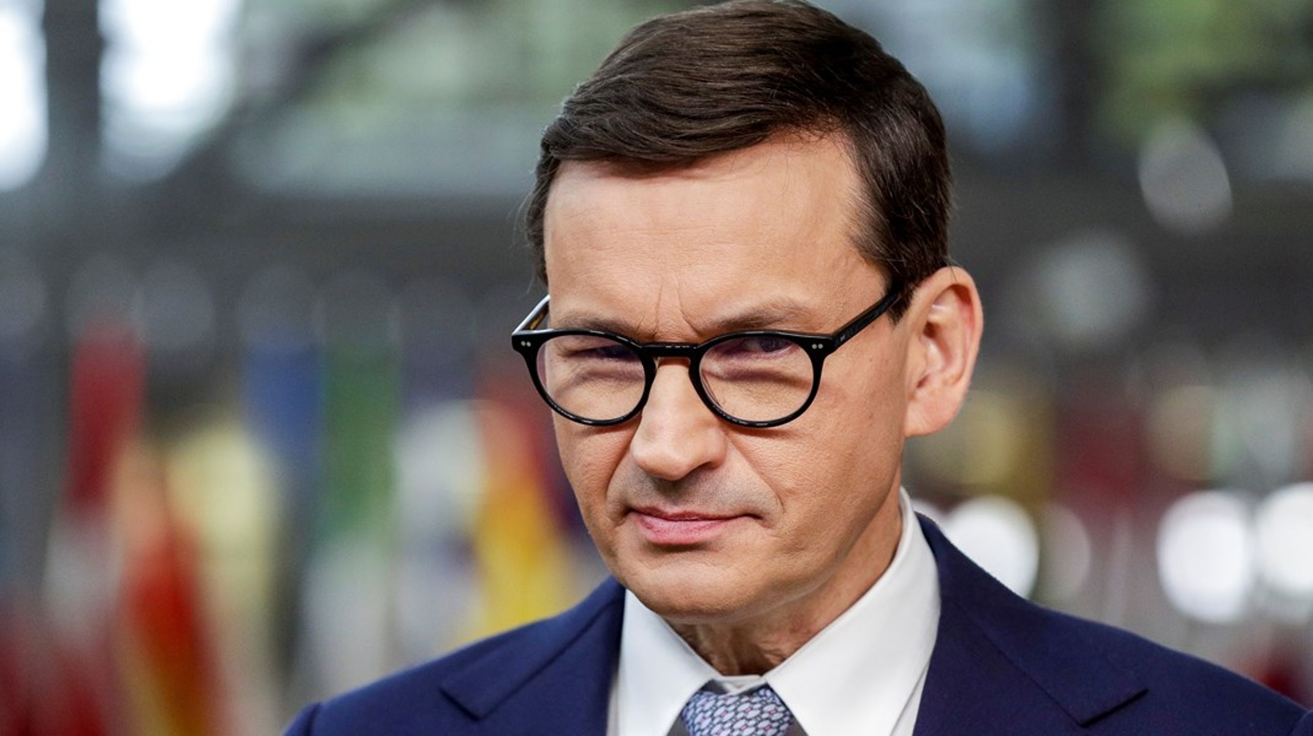 Polens premierminister til EU-topmøde.