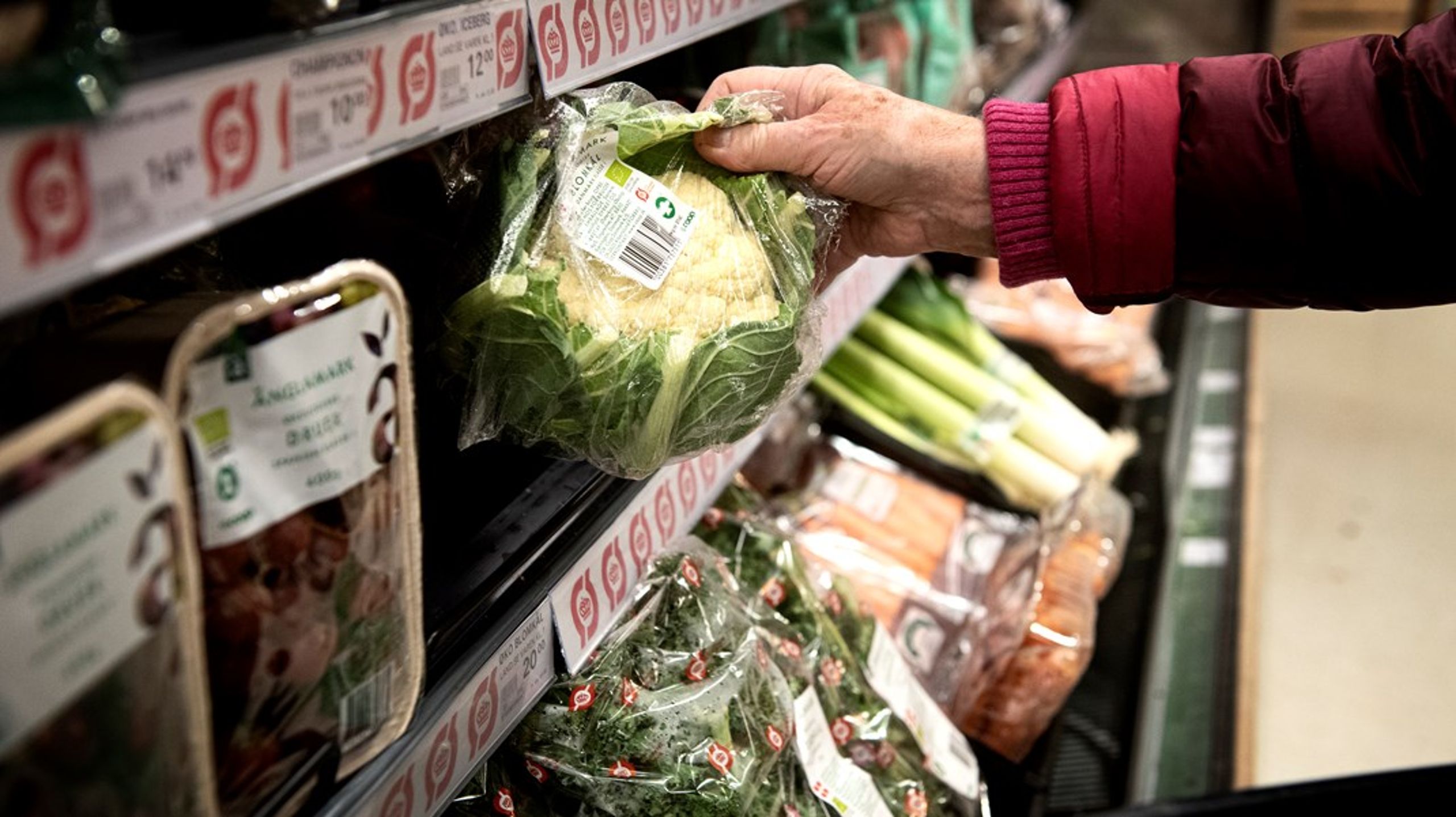 Fremover bør man også kunne finde et klimamærke på madvarerne i butikkerne på linje med&nbsp;Ø-mærket, fuldkornsmærket og nøglehulsmærket, skriver Leif Nielsen.
