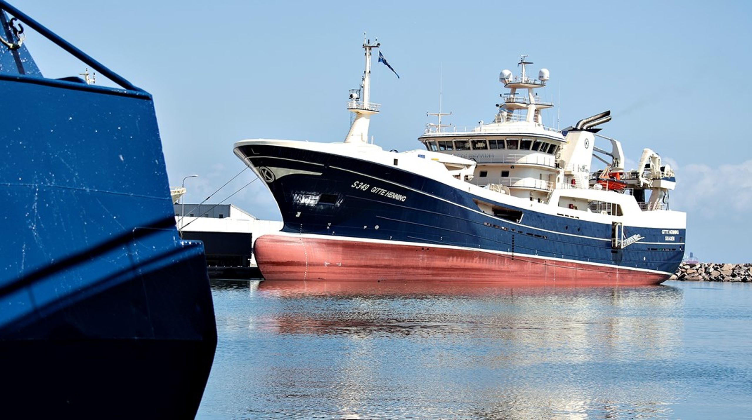 Danmarks største fiskerfartøj Gitte Henning, der er ejet af Henning Kjeldsen.