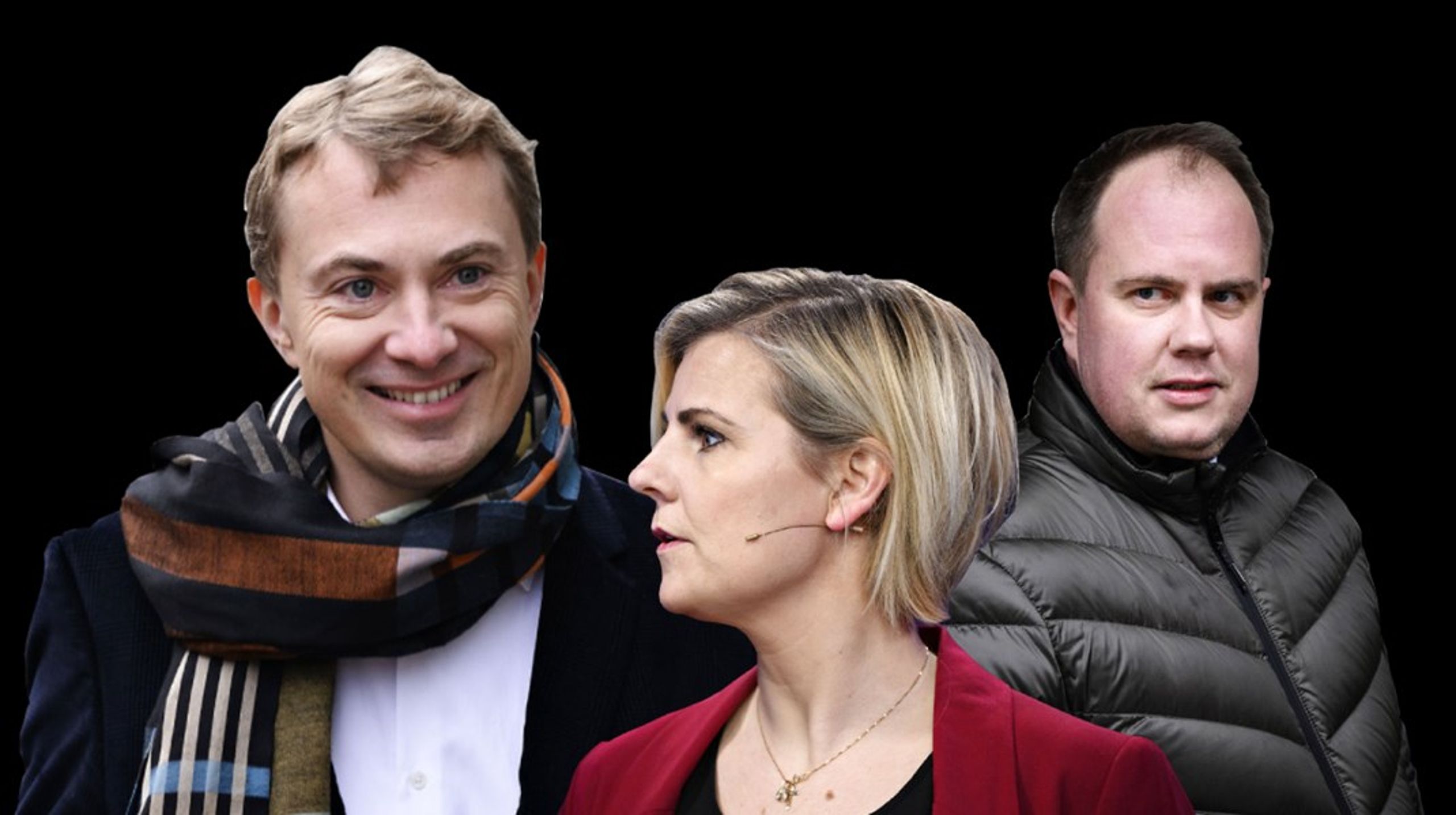 De tre kandidater til formandsposten i Dansk Folkeparti.