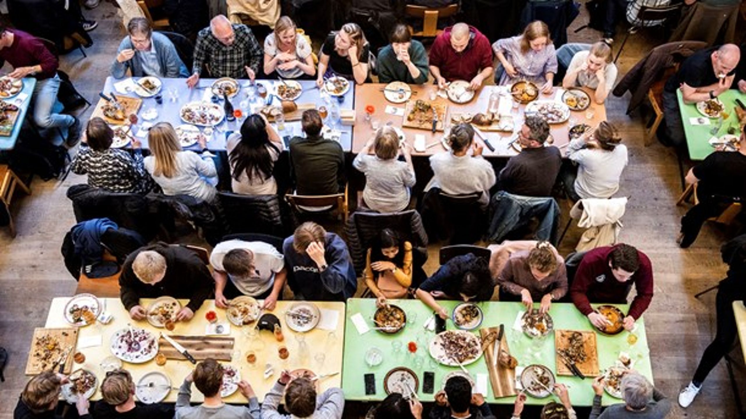 Når der indtages fælles måltider i foreningsregi, er der mange muligheder for at 'skrue op' for klimavenligheden. <i>Arkivfoto</i>