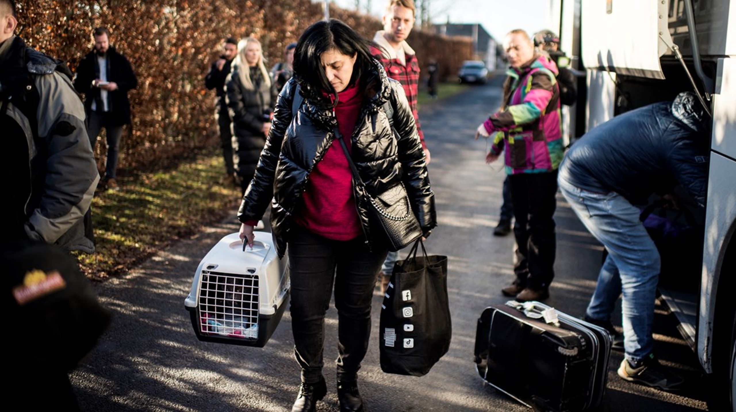 De første ukrainske flygtninge er ankommet til Danmark.&nbsp;