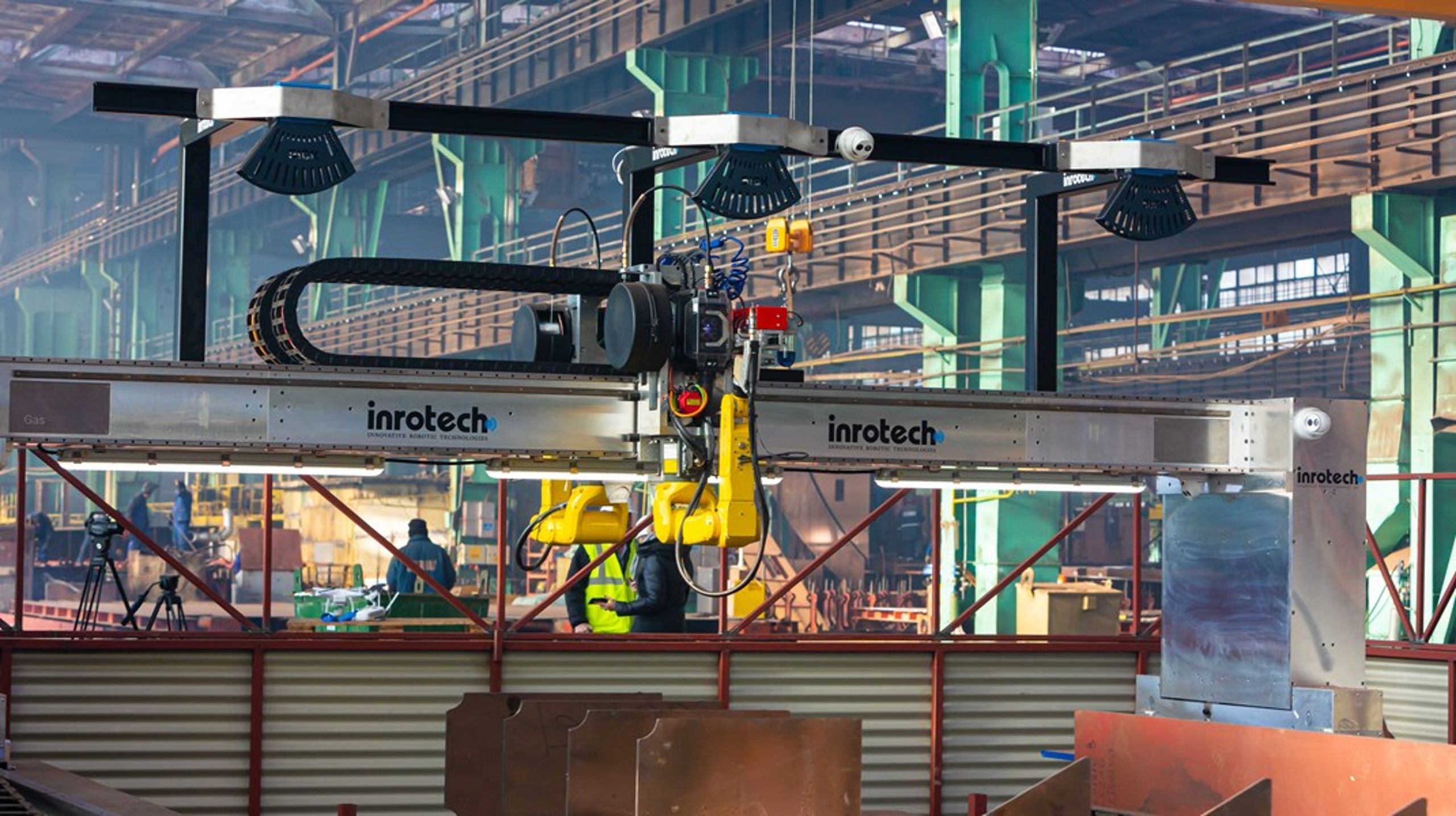 Inrotech i Odense udvikler robotter til svejsning af store elementer.