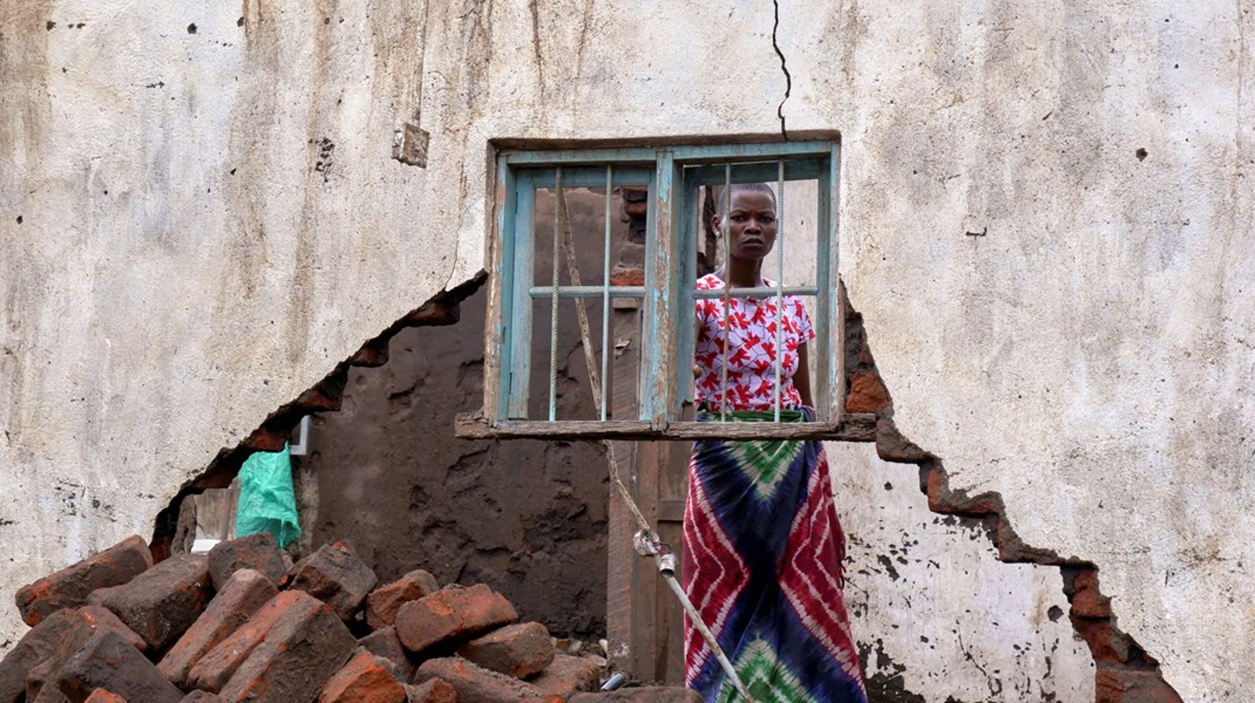 En tropisk storm ødelagde i januar, 2022, en kvindes hus i det sydlige Malawi. Arkivfoto.