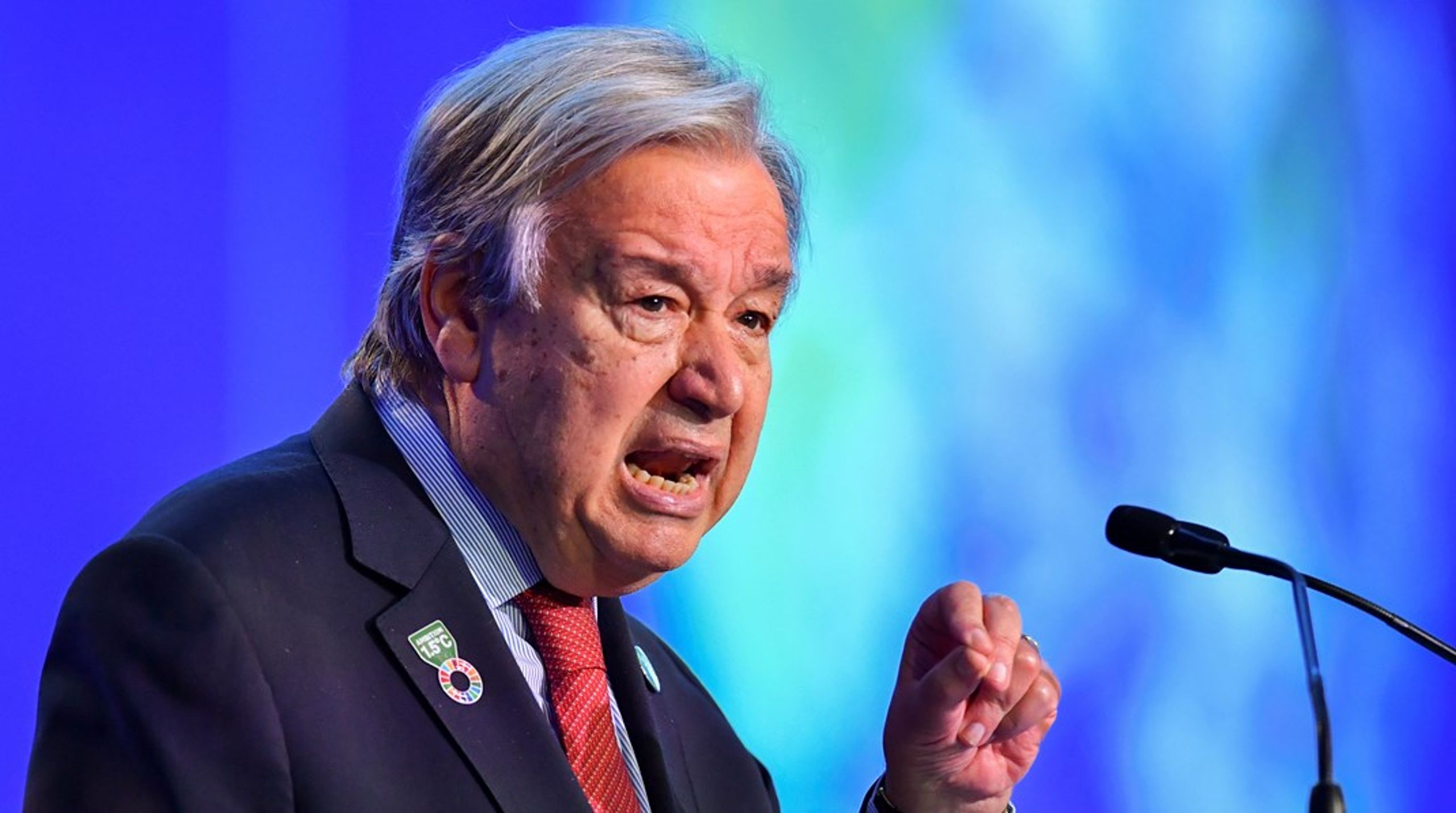 FN's generalsekretær,&nbsp;António Guterres,&nbsp;sagde til COP26, at der skulle holdes bedre øje med virksomheders klimaløfter.&nbsp;