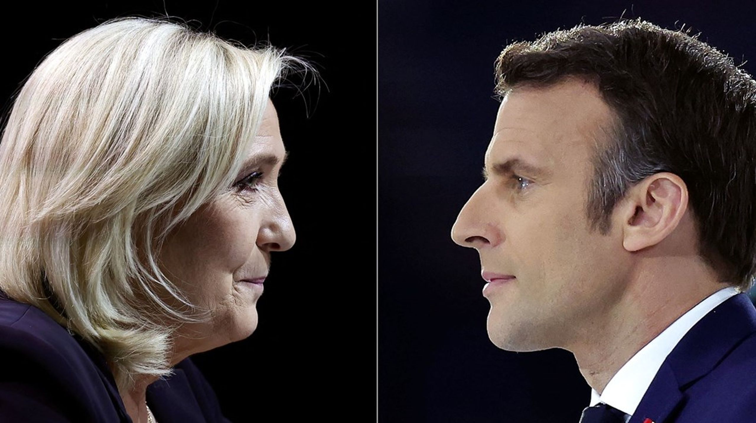 Den afgørende konfrontation mellem Marine Le Pen og Emmanuel Macron kommer 24. april.&nbsp;