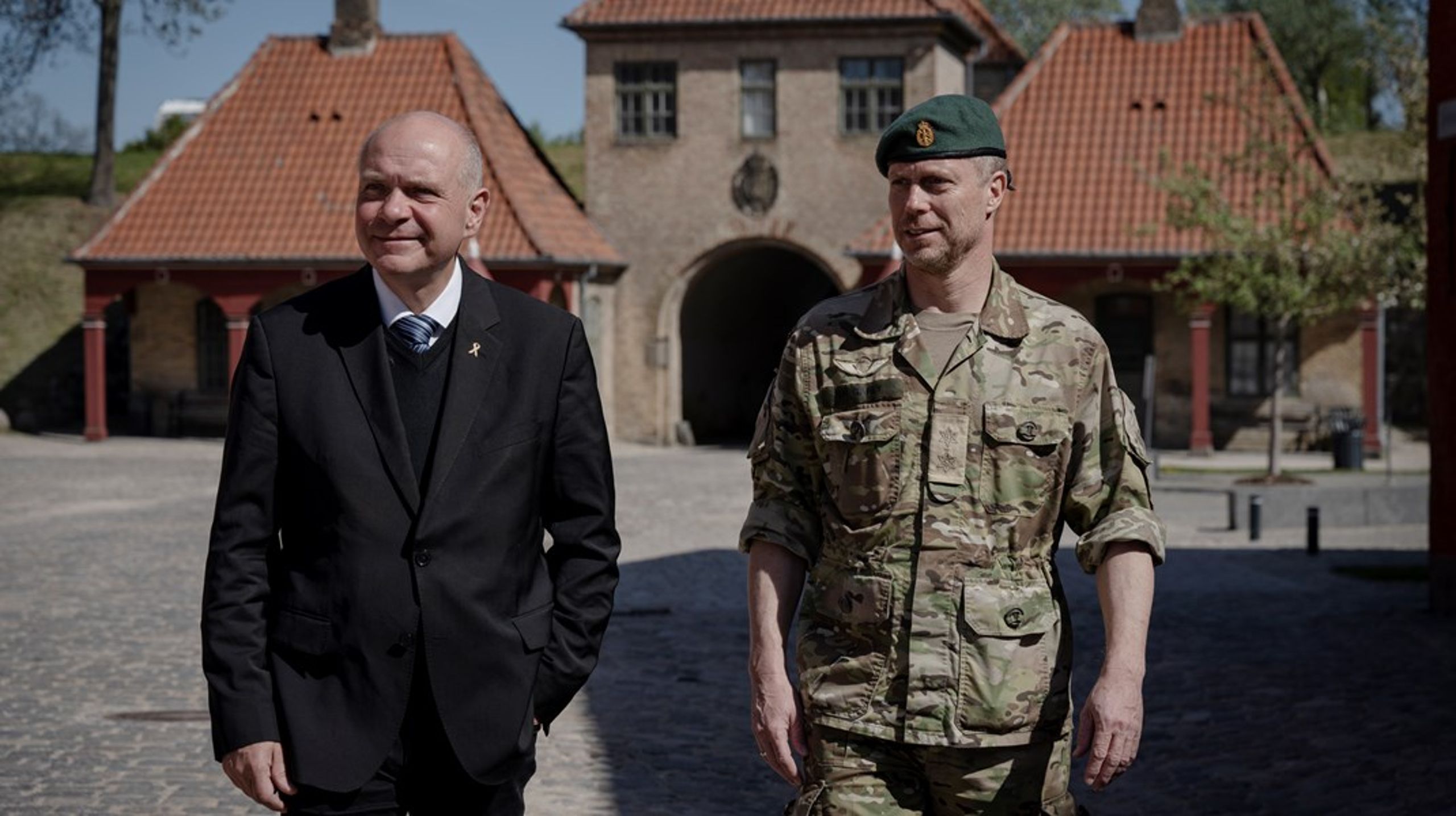 Kommitteret for Hjemmeværnet, Søren Gade, og Hjemmeværnets militære chef Jens Garly.