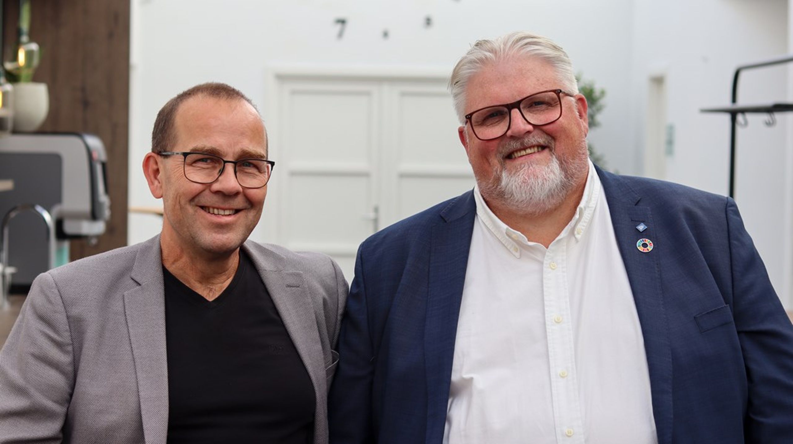 Det nye formandskab hos Danske Vandværker: Jens Ejnar Kristensen og Jan Andersen.