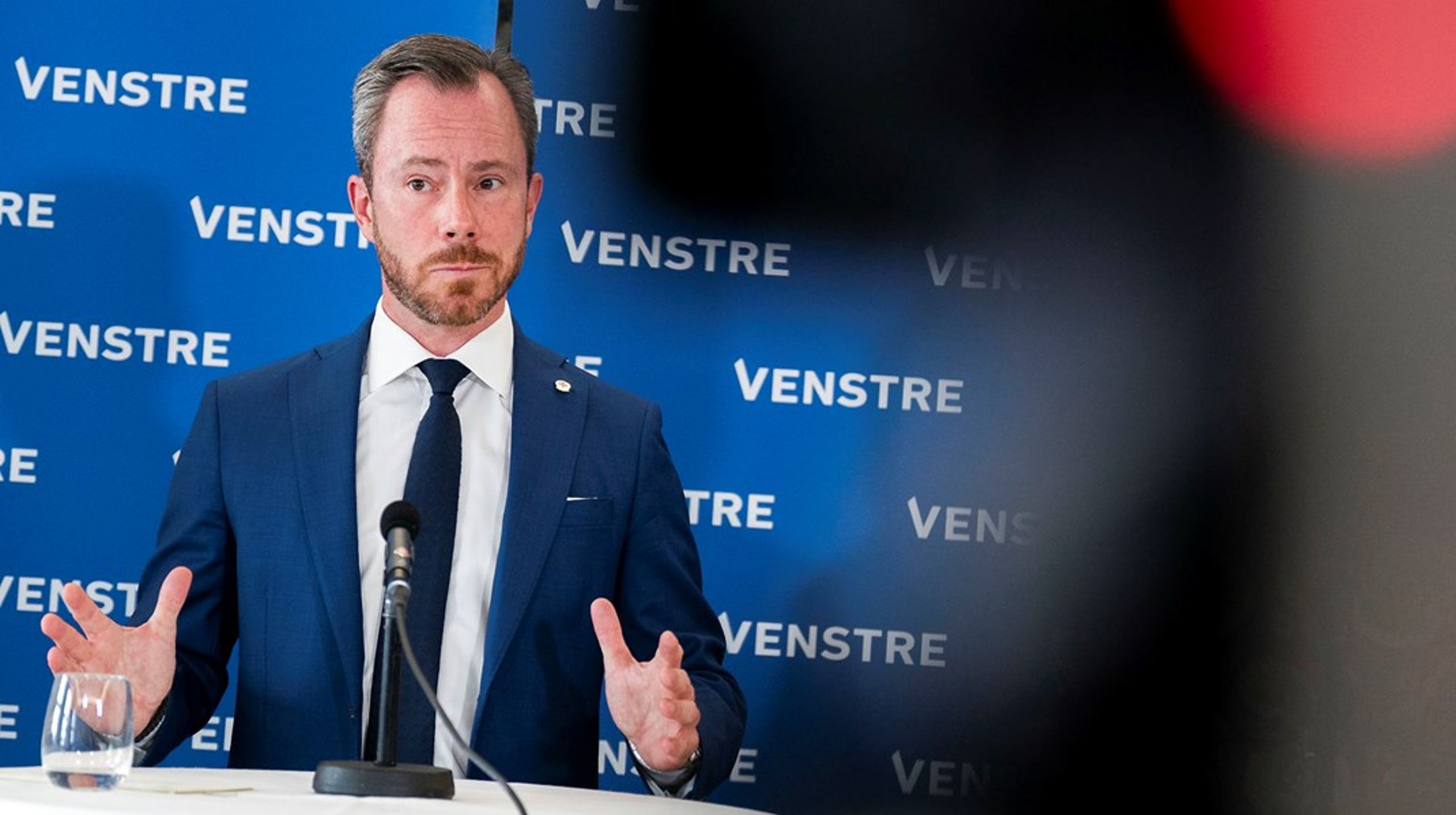 Venstres formand Jakob Ellemann-Jensen (V) præsenterede mandag partiets nye boligudspil.