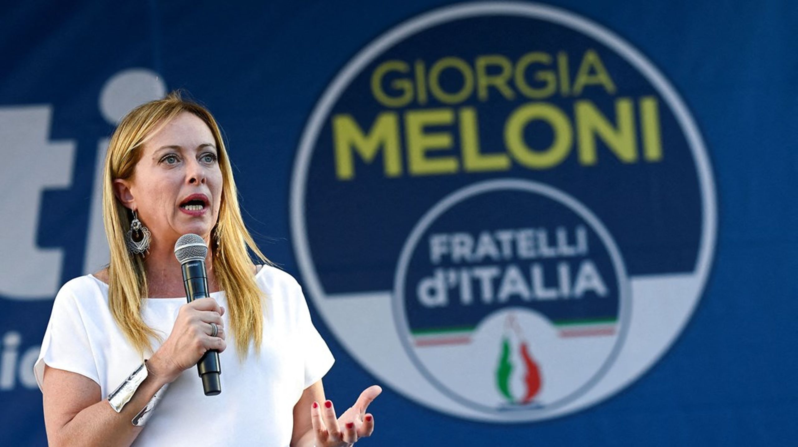 Mange spår Giorgia Meloni fra Fratelli d'Italia en god chance for at blive Italiens næste premierminister.