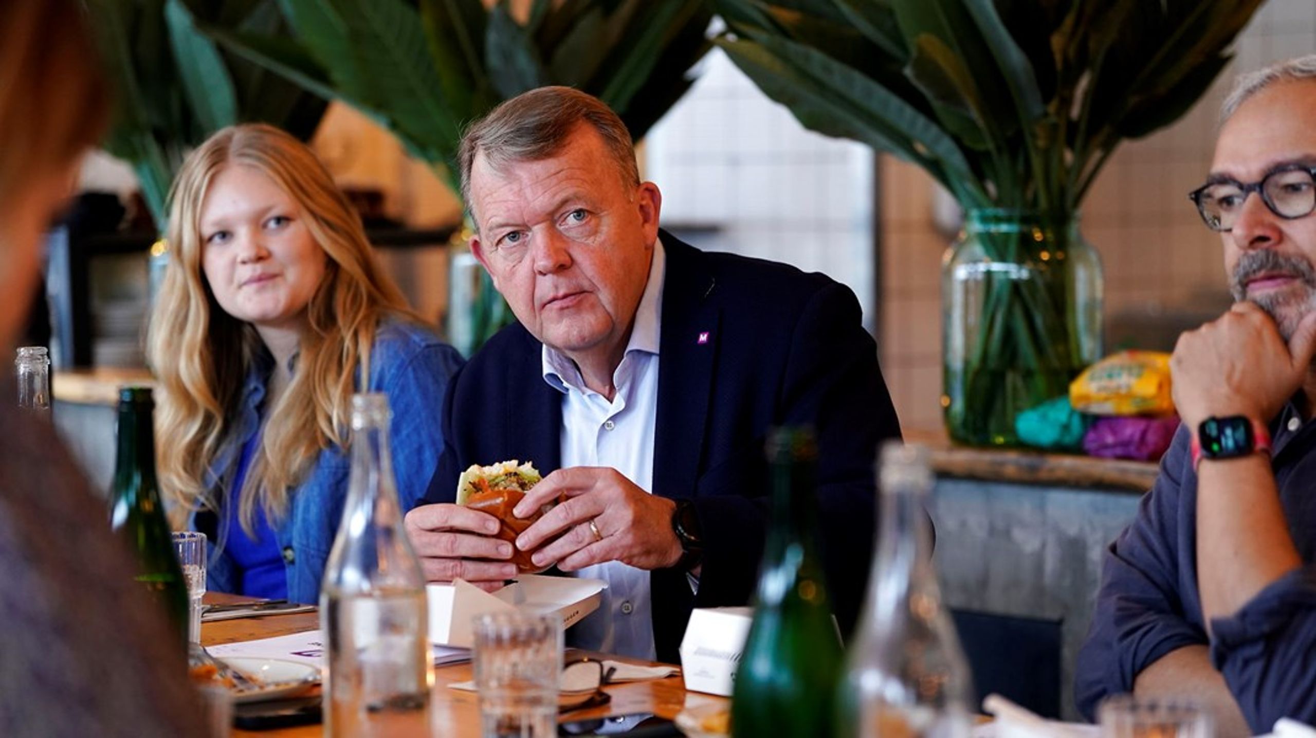 Lars Løkke Rasmussen præsenterede onsdag Moderaternes nye klimaudspil i Kødbyen i København for en gruppe journalister.