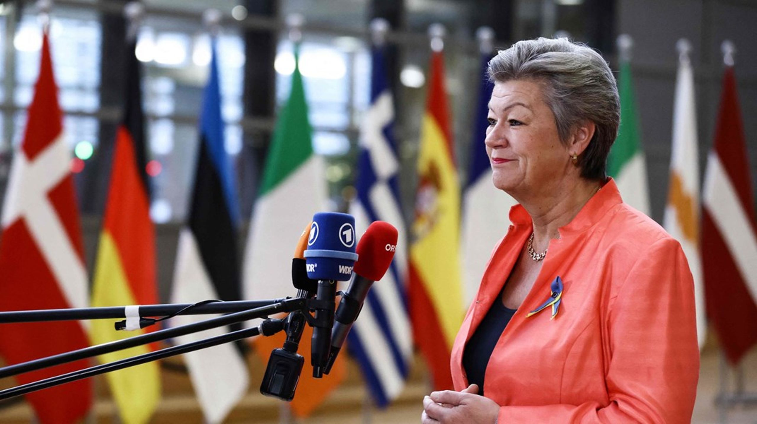 EU-kommissær Ylva Johansson er glad for, at Schengen-området udvides, men ærgrer sig over, at EU-landene ikke kunne blive enige om at optage Bulgarien og Rumænien i grænsesamarbejdet.