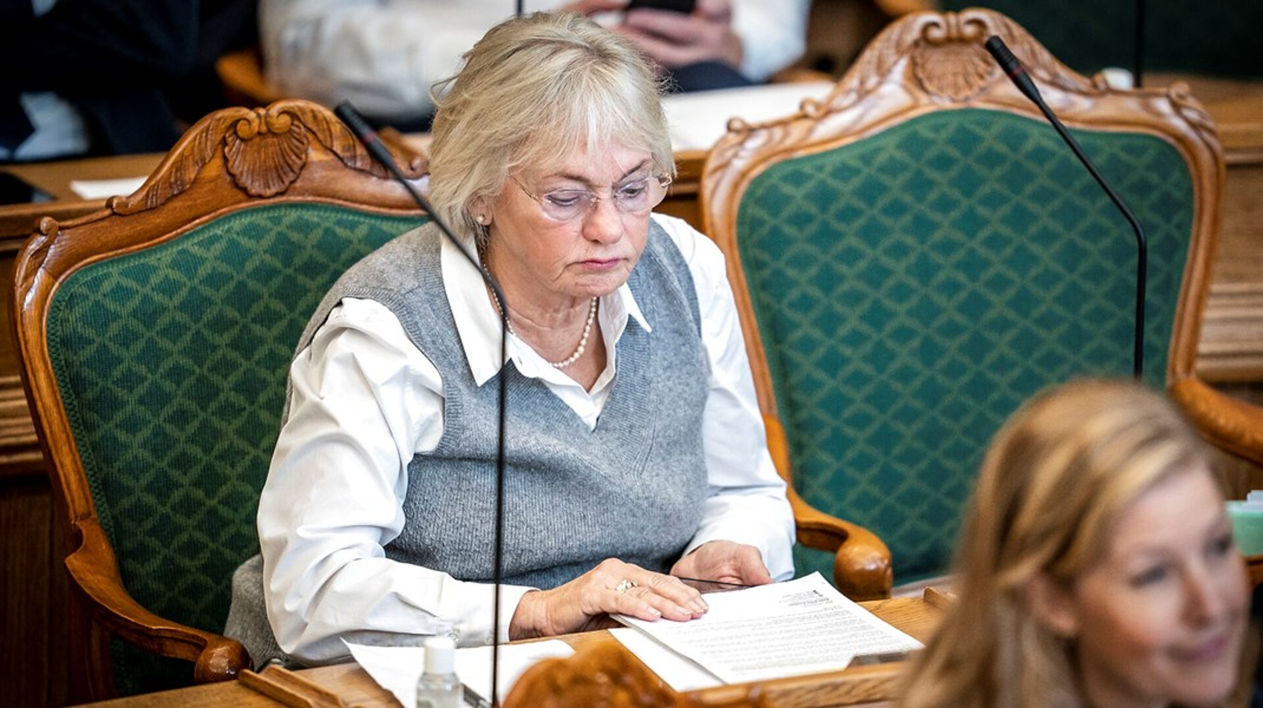 Pia Kjærsgaard fra Dansk Folkeparti fortsætter indsatsen i Folketinget som ældreordfører.