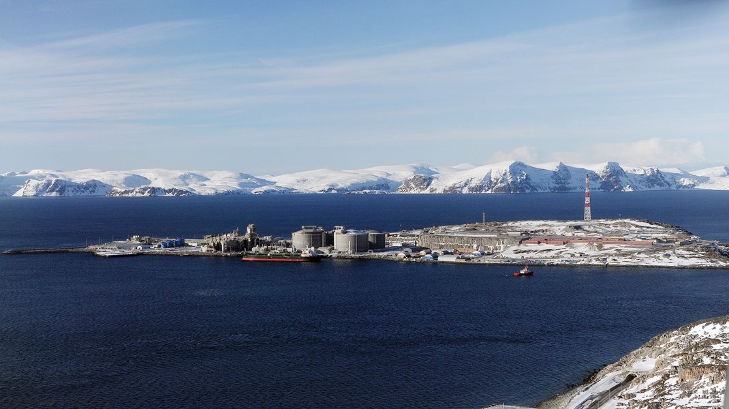 LNG-terminalen i Hammerfest i Nordnorge.
