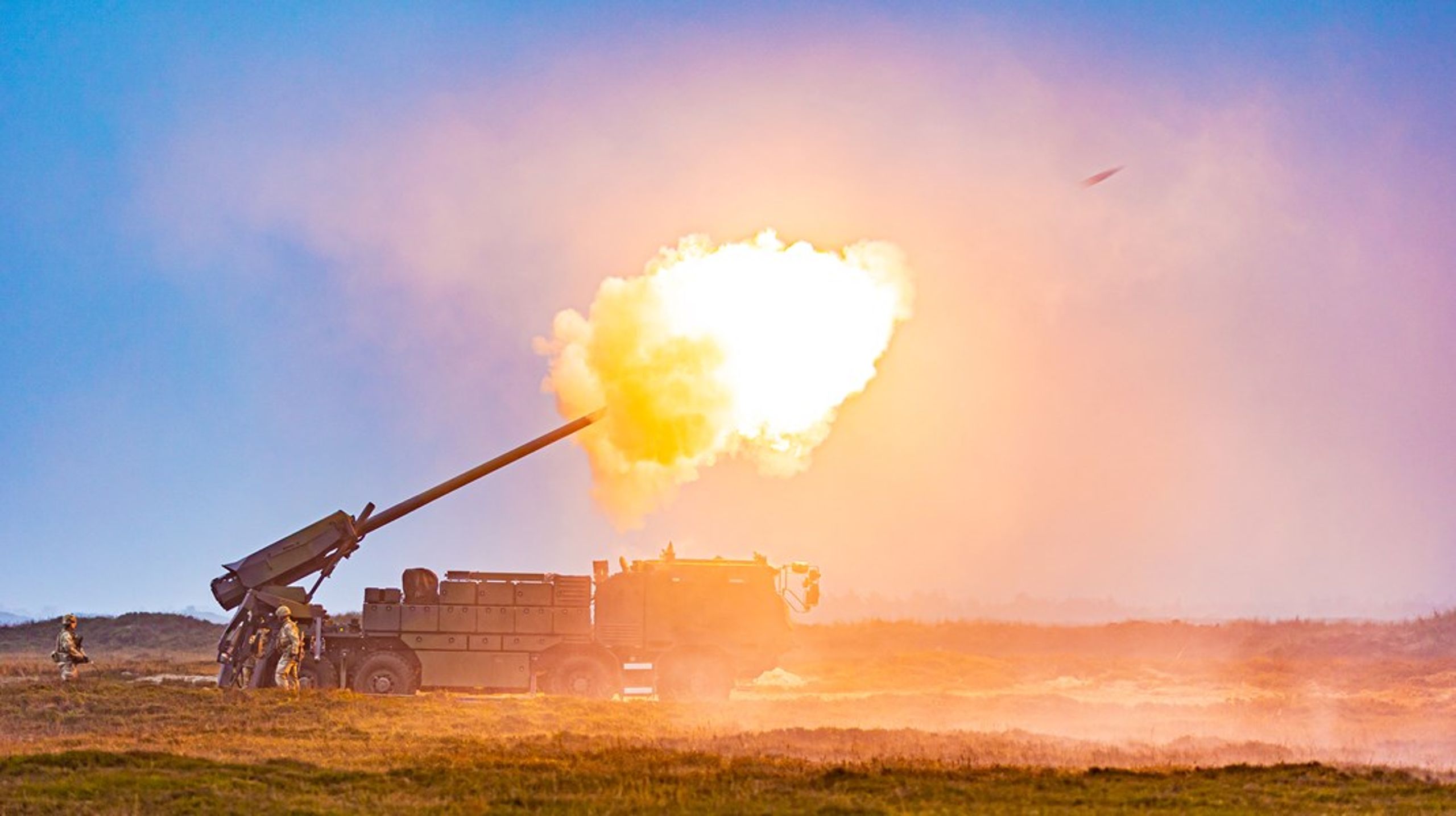 Danmark donerede i januar 2023 19 nyindkøbte artillerisystemer til Ukraine.