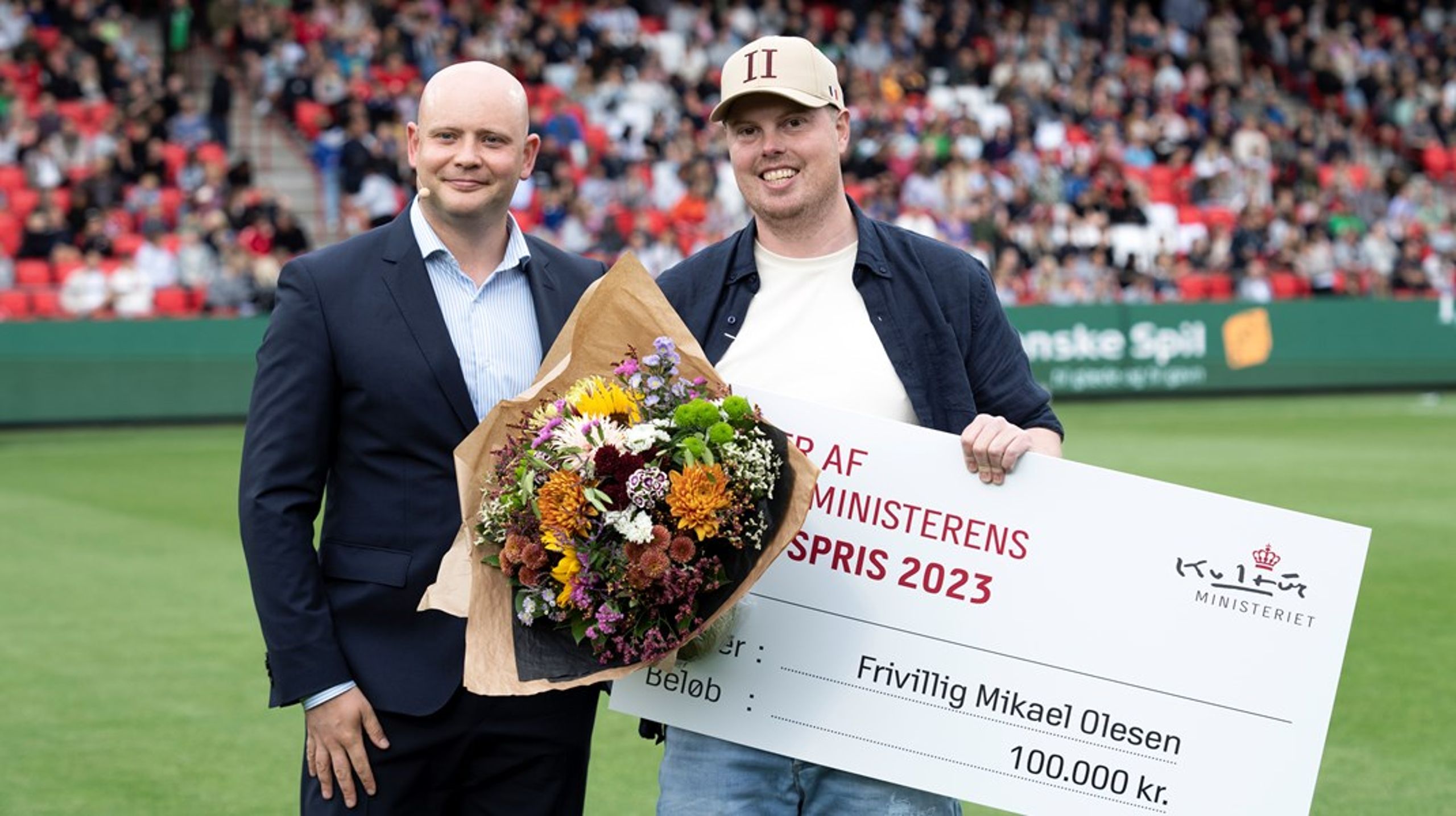 Kulturministerens Idrætspris blev uddelt til Mikael Olesen ved åbningen på DM-ugen 2023, der fandt sted på Aalborg Stadion.&nbsp;