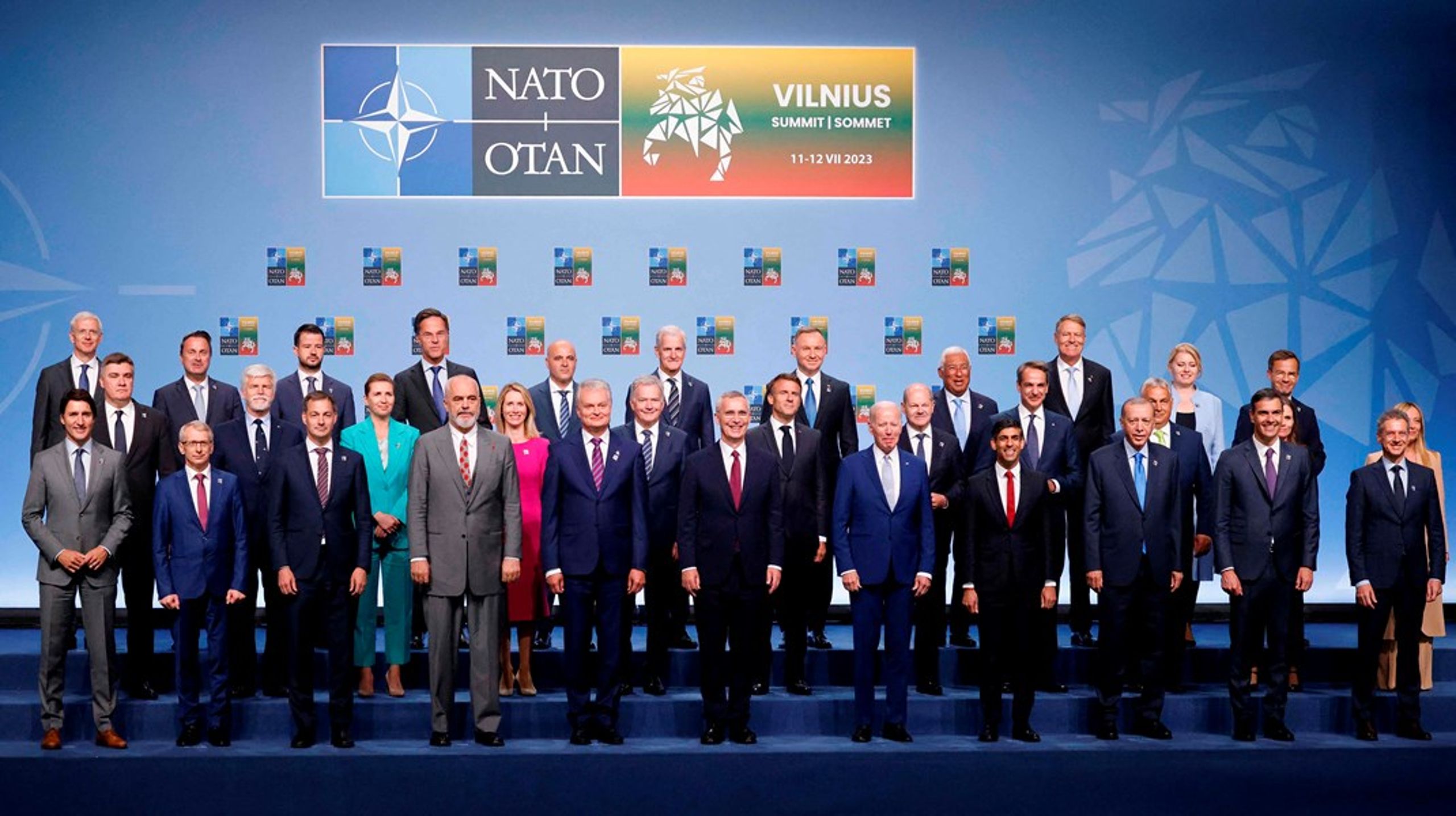 Statslederne fra medlemslandene i forsvarsalliancen Nato samles i Vilnius, Litauen fra den 11-12. juli.
