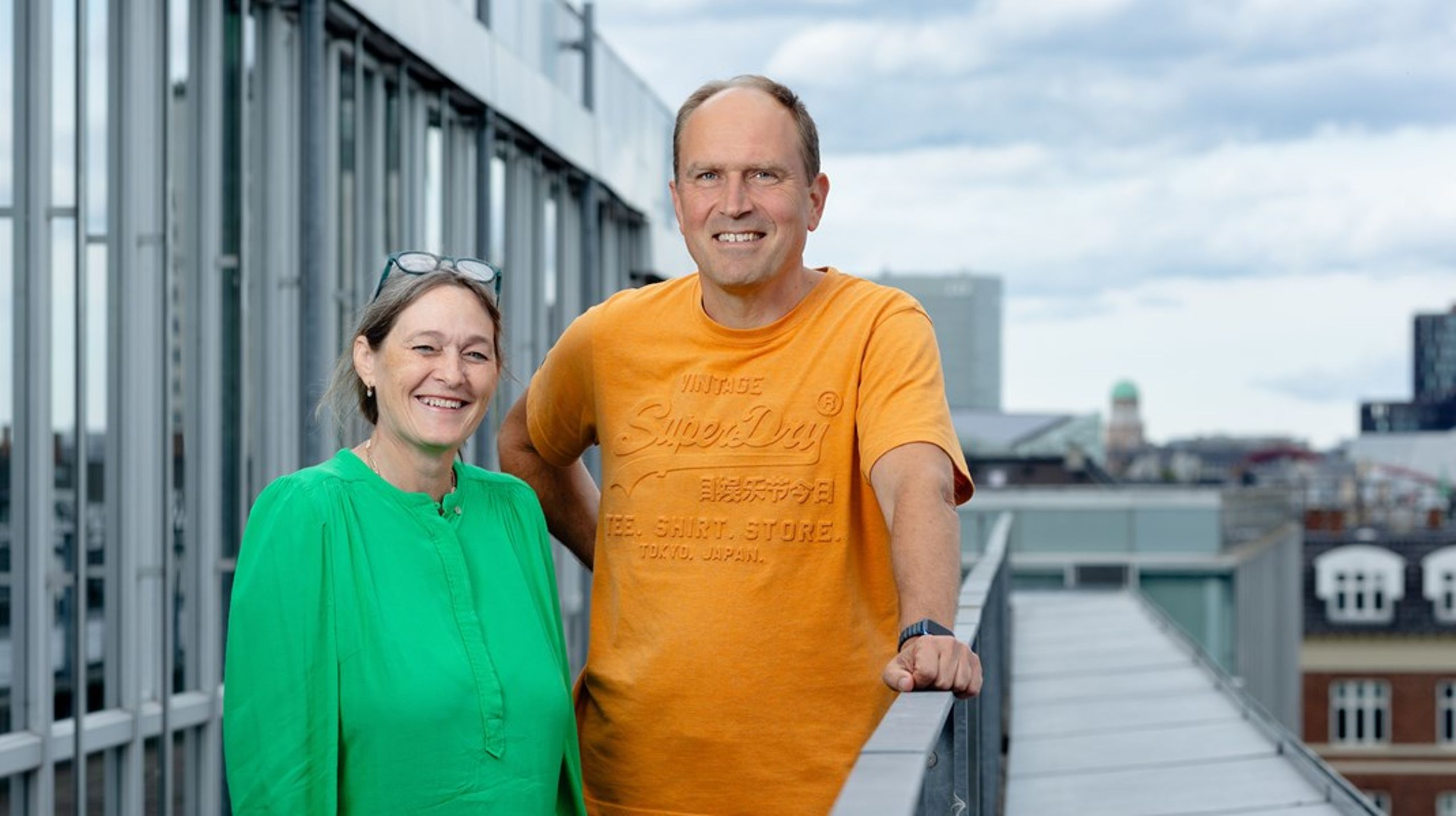 Komponent og Type2dialog har fusioneret. På billedet ses direktør i Komponent, Jonatan Schloss, og Helene Hoffmann, der er stifter af Type2dialog.&nbsp;