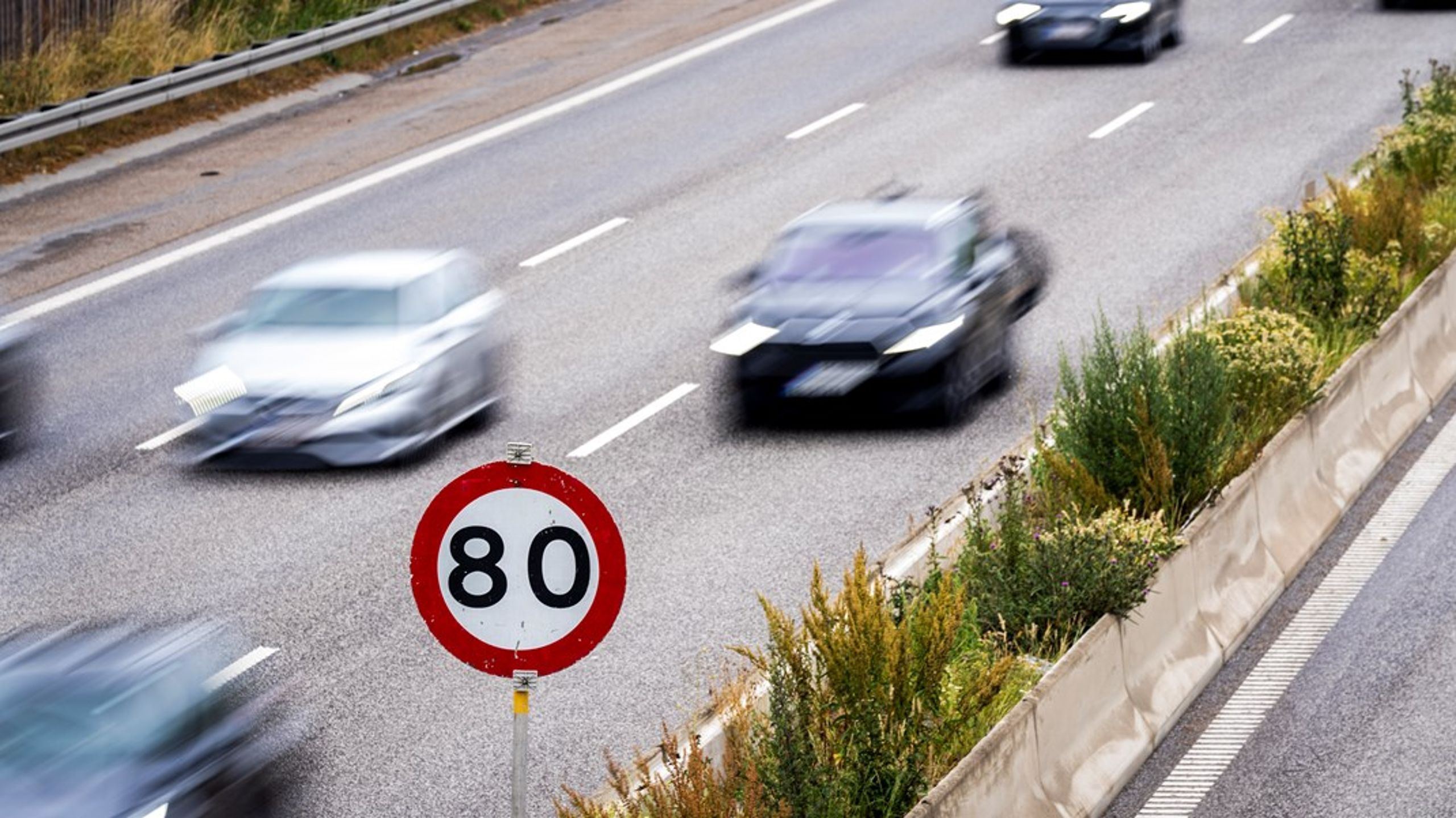 En lang række kommuner vil have sænket hastighedsgrænsen på motorvejene. Fin idé, mener Klimarådet.&nbsp;