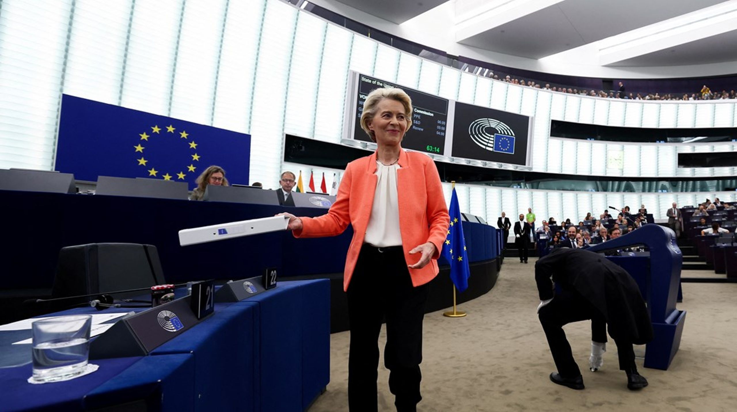 Ursula von der Leyen, formand for EU-Kommissionen, Ursula von der Leyen, holdt onsdag sin årlige State of the Union-tale i Strasbourg.&nbsp;