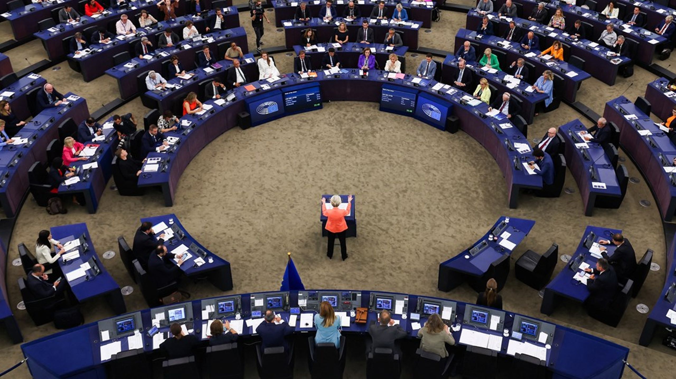 Det var i Europa-Parlamentets store plenarsal i Strasbourg, at EU-kommissionsformand Ursula von der Leyen løftede sløret for sin dagsorden for det næste år.