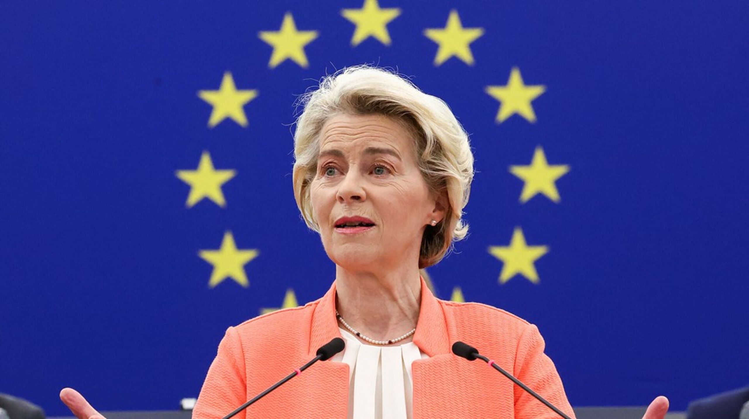 EU-kommissionsformand Ursula von der Leyen holdt onsdag sin sidste State of the European Union-tale for Europa-Parlamentet. Hun tager nu hul på sin sidste mandatperiode.&nbsp;