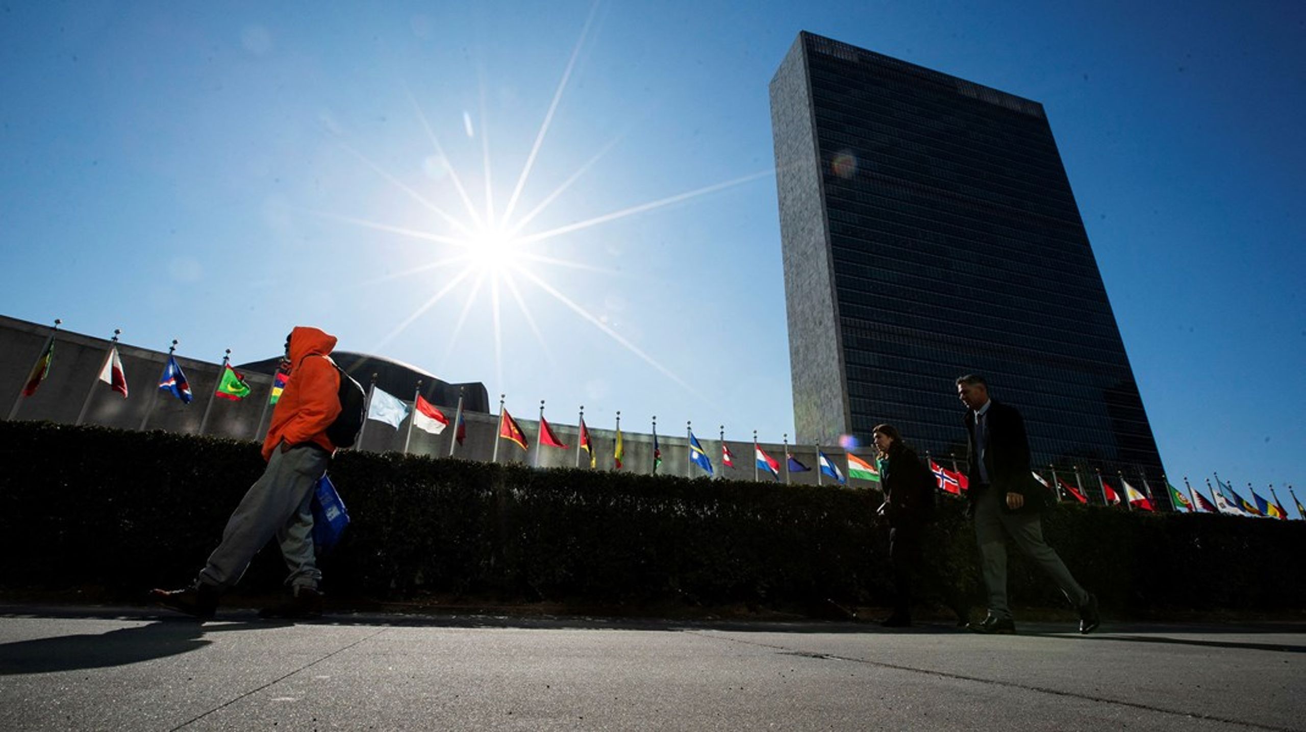 I FN’s hovedkvarter i New York afholdes der mandag og tirsdag verdensmålskonference.
