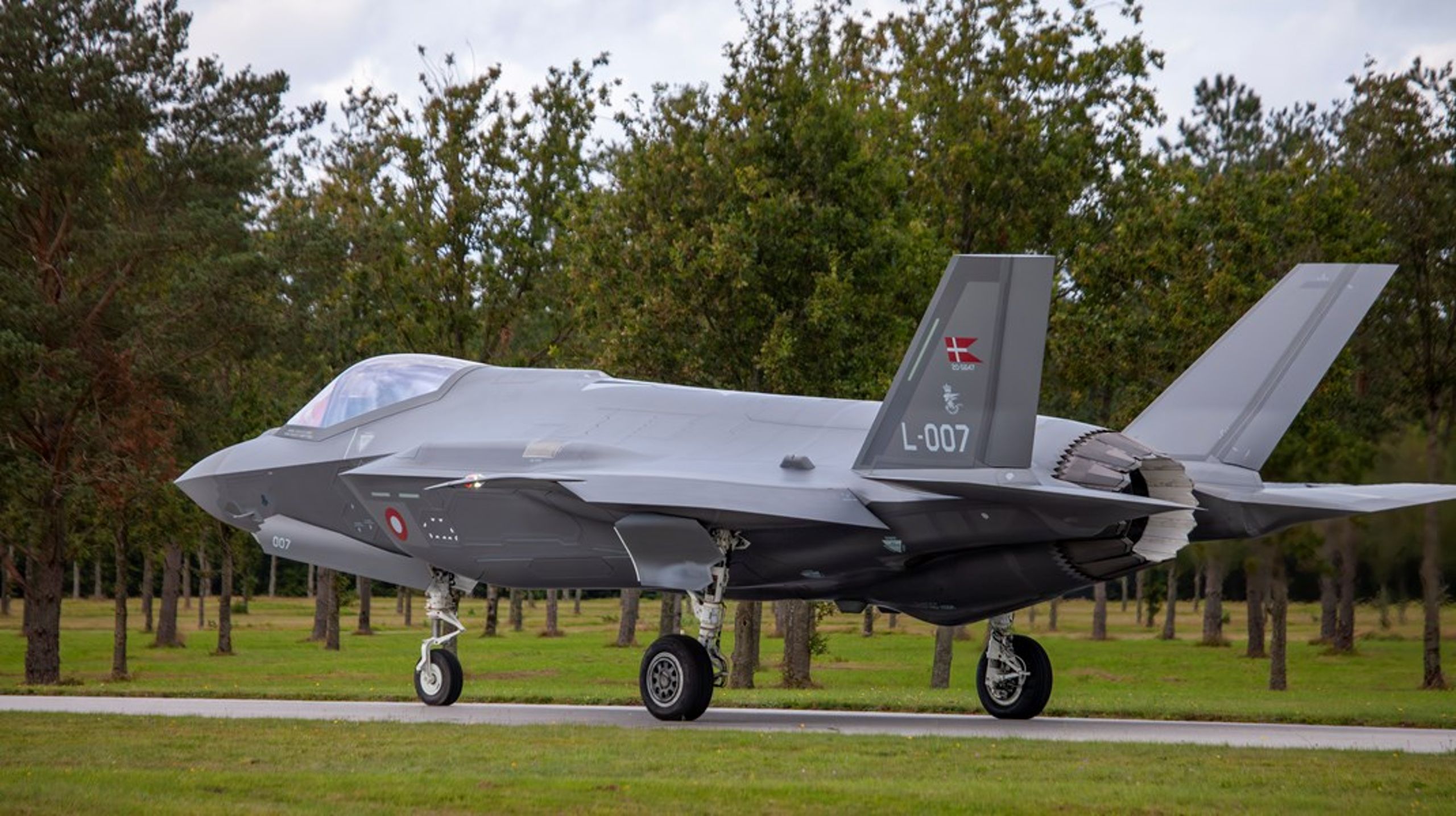 I september landede de første danske F-35 fly i Skrydstrup.