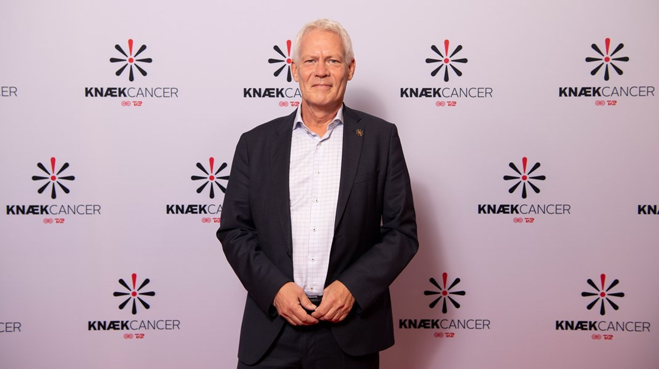 Kræftens Bekæmpelses direktør Jesper Fisker på den røde løber til Knæk Cancer i 2022. Samme år tabte foreningen 200 millioner kroner på finansmarkederne.