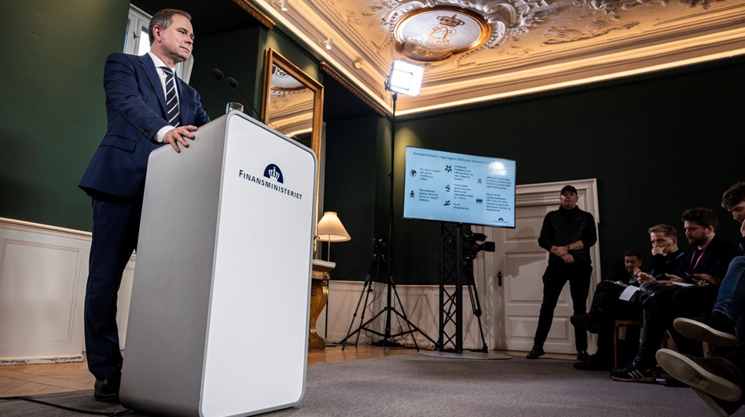 Finansminister Nicolai Wammen (S) fremlagde regeringens 2030-plan i Finansministeriet tirsdag.&nbsp;