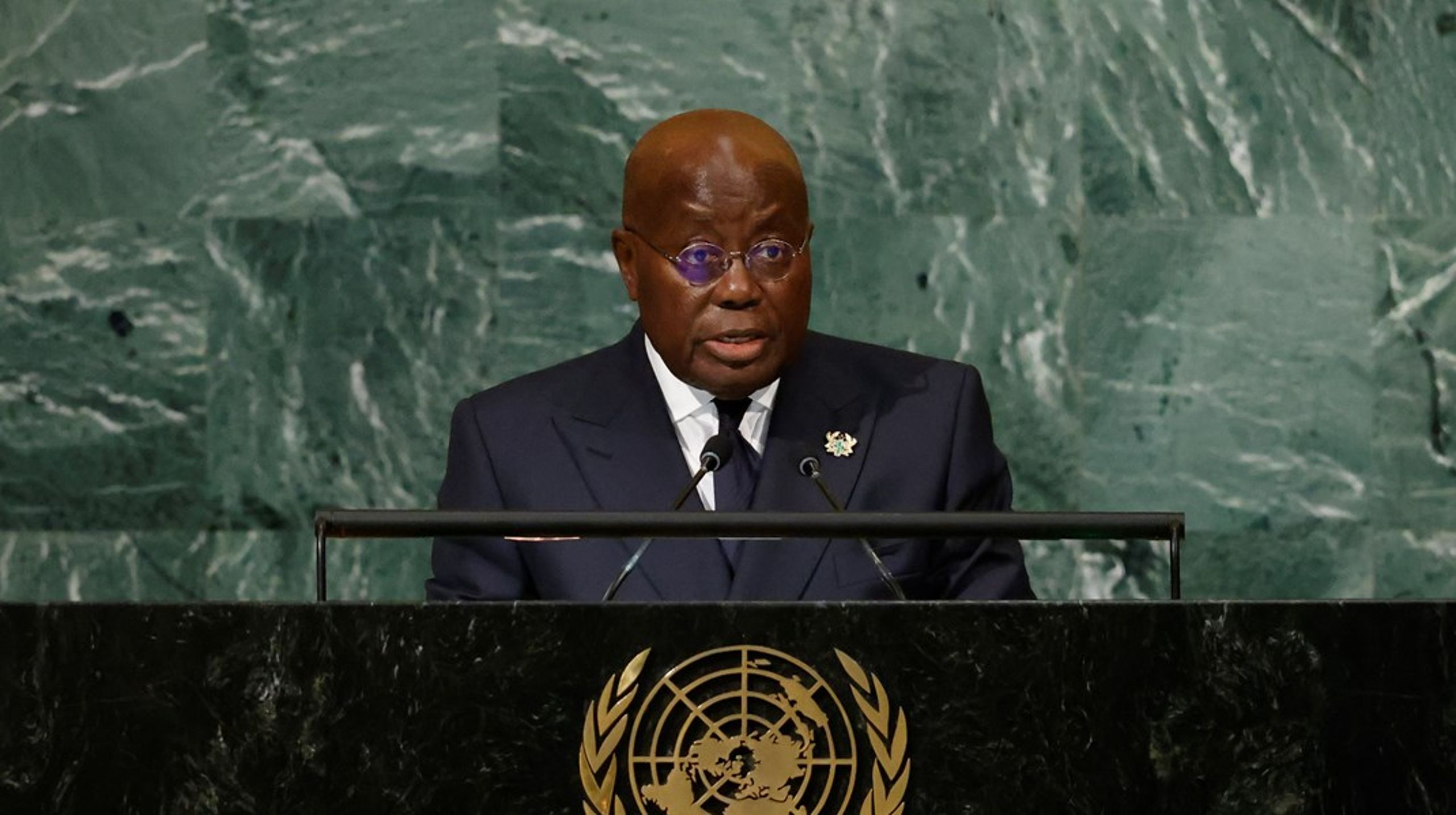 Ghanas præsident, Nana Akufo-Addo, er en af de afrikanske ledere, der er træt af den vestlige udviklingspolitiske linje.<br>