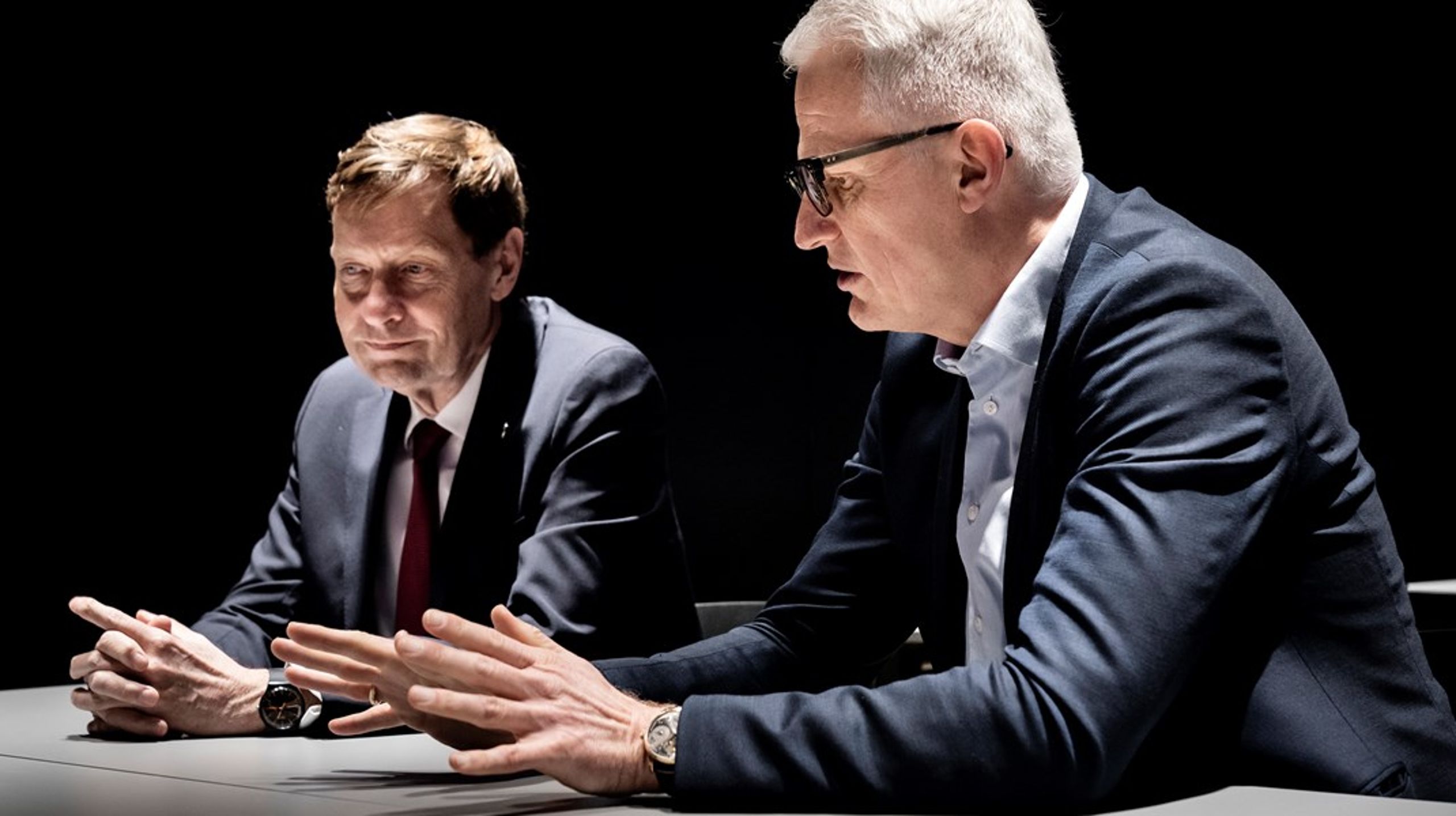 <div>Thomas Thune Andersen, bestyrelsesformand i Ørsted (tv), og Mads Nipper, adm,. direktør for Ørsted.<br></div>