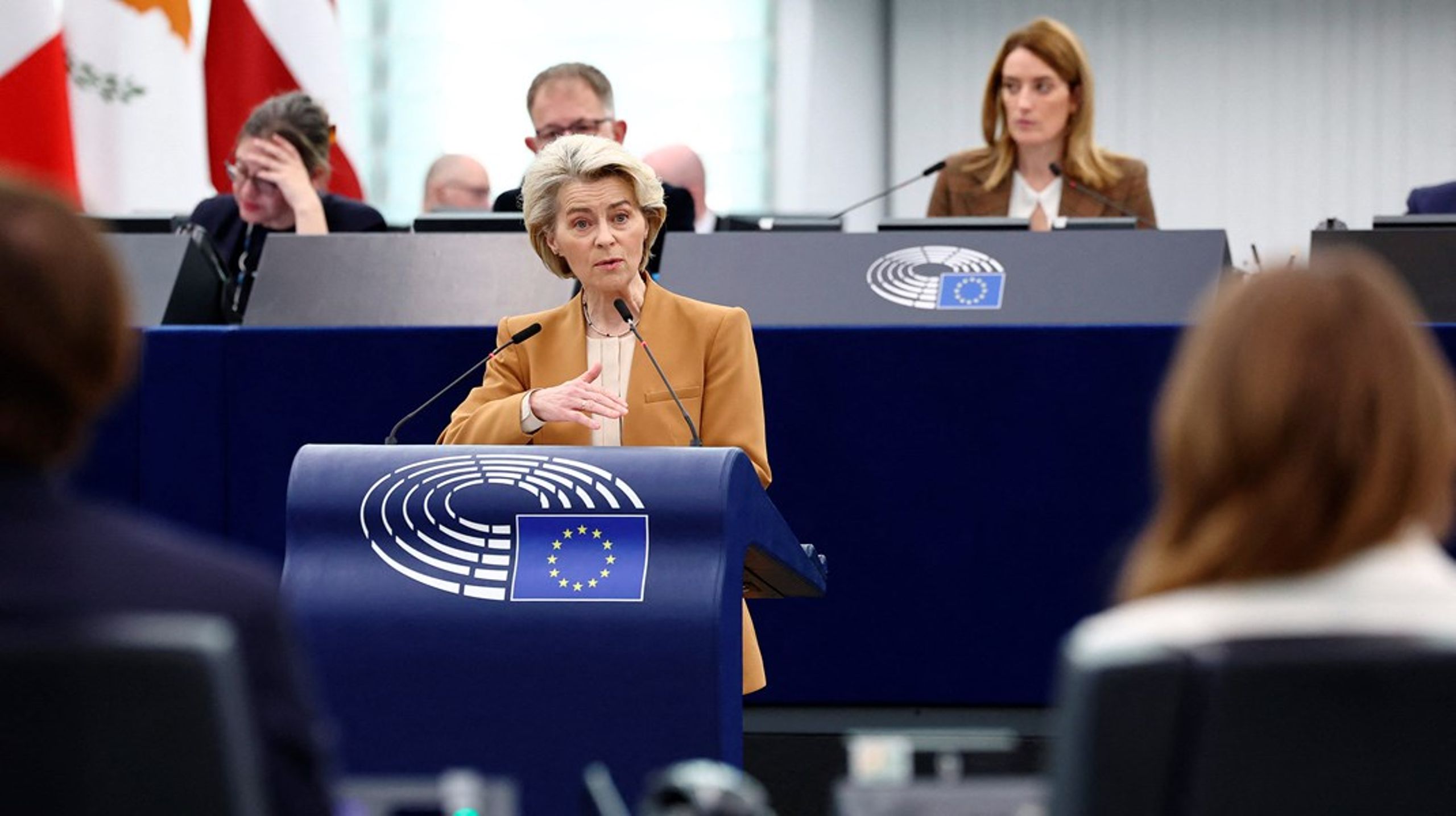 Kommissionsformand Ursula von der Leyen præsenterede tirsdag 6. februar Kommissionens&nbsp;forslag til et 2040-mål for EU.