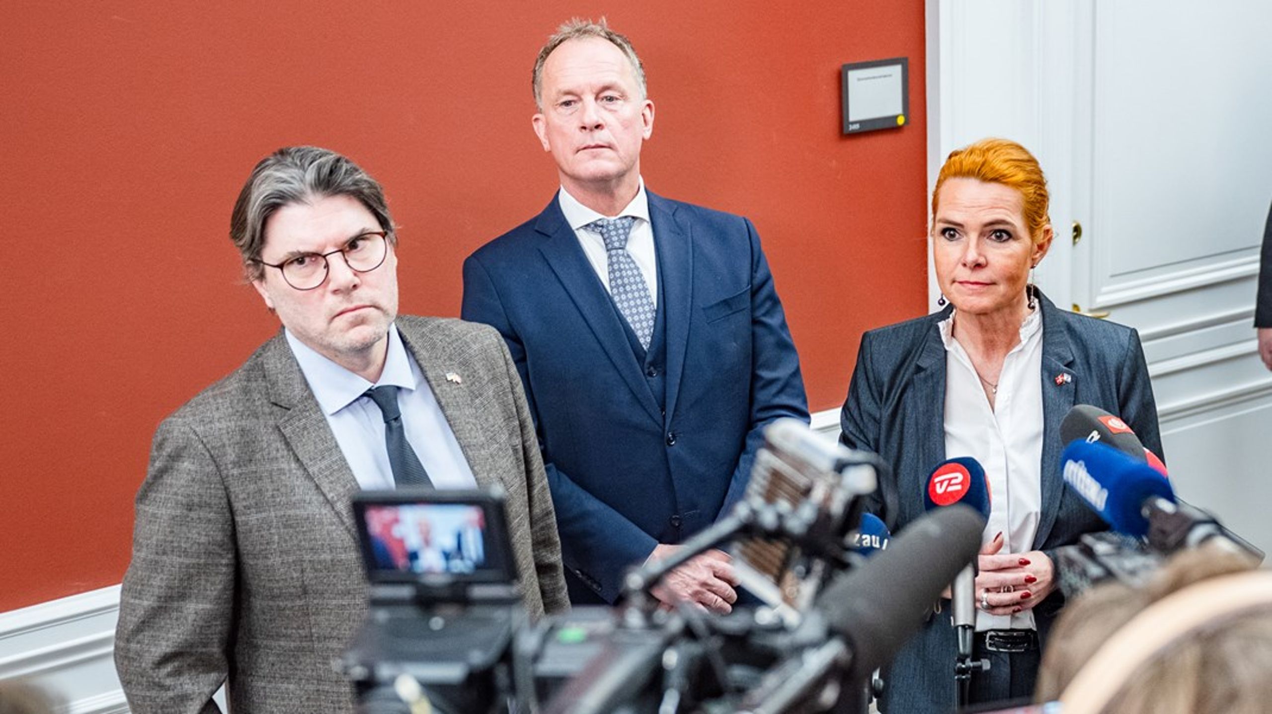 Mads Fuglede og tidligere Nye Borgerlige-medlem Kim Edberg meldte&nbsp;sig i marts ind i Danmarksdemokraterne.