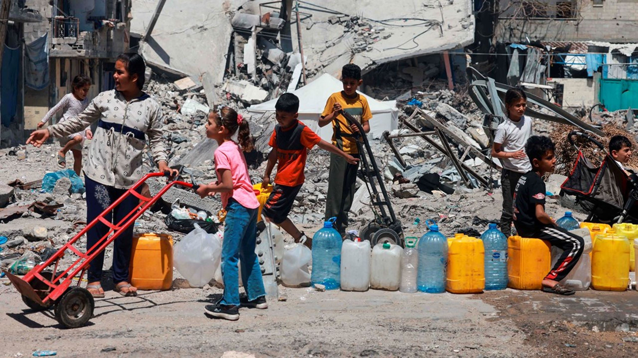 Indsamlingen, der startede den igangværende diskussion om terrorfinansiering gennem indsamlinger, ville have støttet de civile ofre i Gaza. I stedet gik pengene til organisationer, som sympatiserer med den palæstinensiske terrororganisation, Hamas. Arkivfoto fra Gaza.
