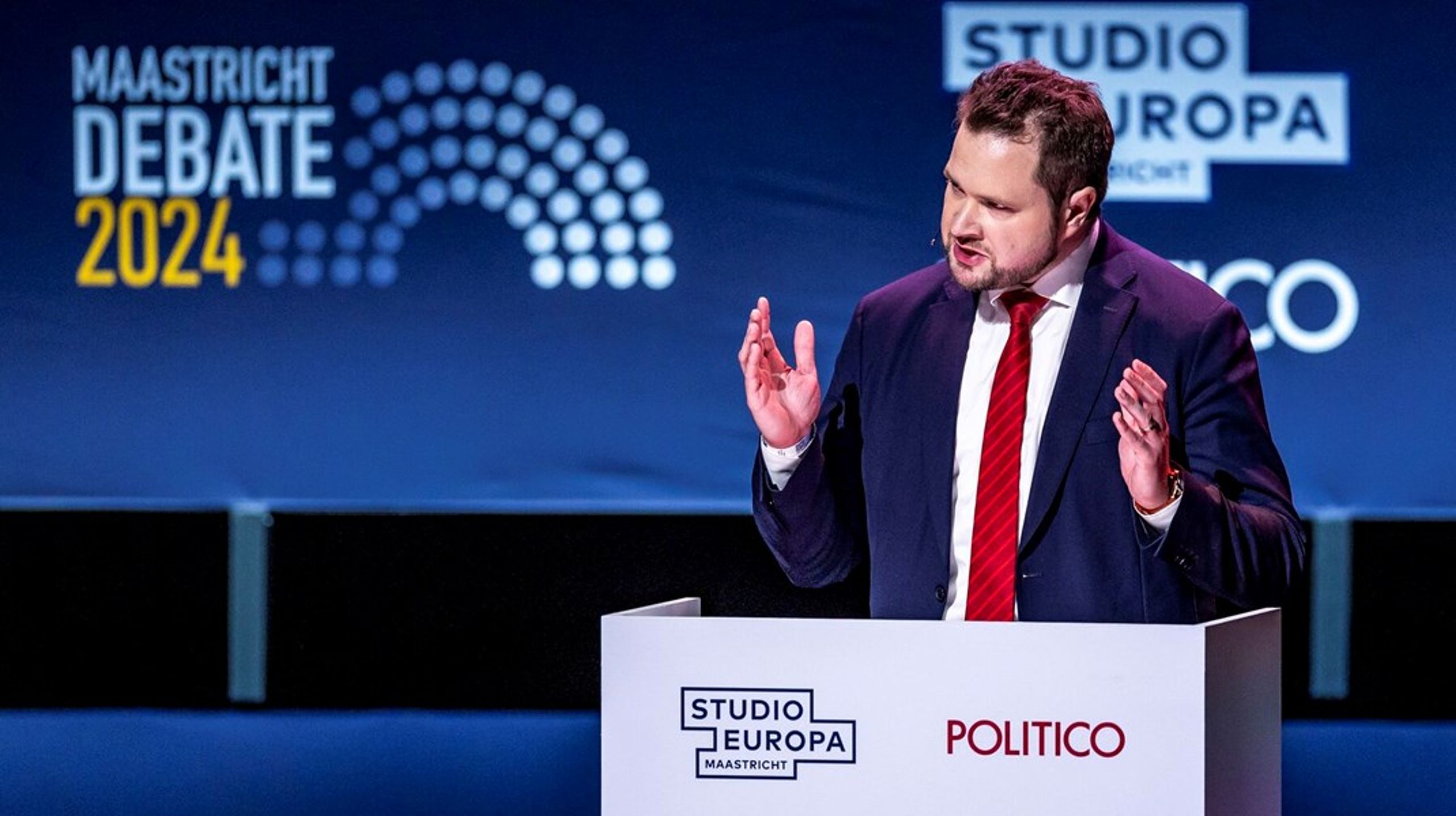 Dansk Folkepartis&nbsp;Anders Vistisen repræsenterede Europas yderste højre ved stor spidskandidatsdebat i Maastricht.