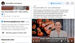 3F bag anonym kampagne mod Jensens Bøfhus på Facebook