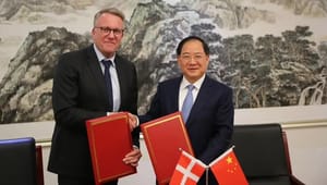 Danmark og Kina underskriver aftale om grøn skibsfart