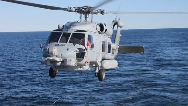 Helikoptere gøres klar til ubådsjagt