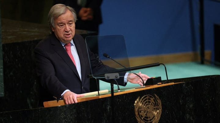 Guterres åbner FN’s generalforsamling med brandtale mod olieselskaber