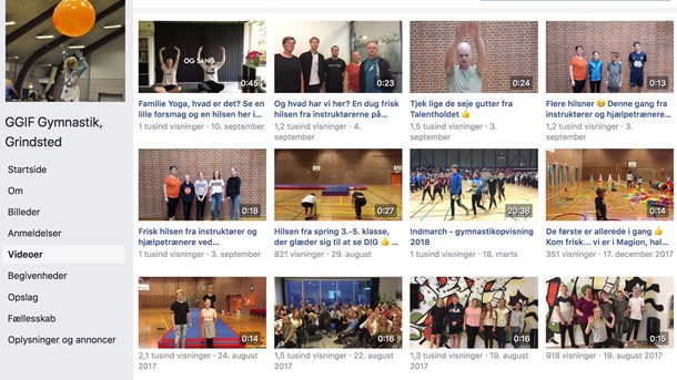 Gymnastikforening skaber små virale succeser med enkle videoer