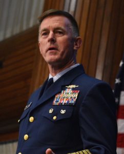 Admiral Paul Zukunft, chef for US Coast Guard.